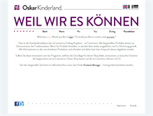 Tablet Screenshot of oskar-kinderland.com